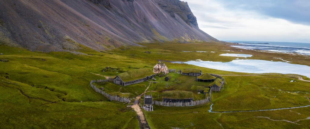 The Viking Village in Stokksnes Iceland